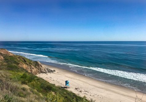 In Malibu, beaches often dotted with swimmers are empty. 