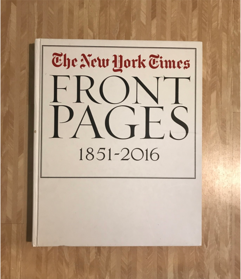 The book of front pages used.