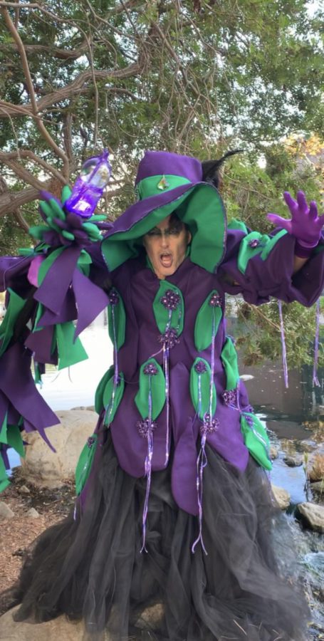 Kelly Koch dressed as a witch.