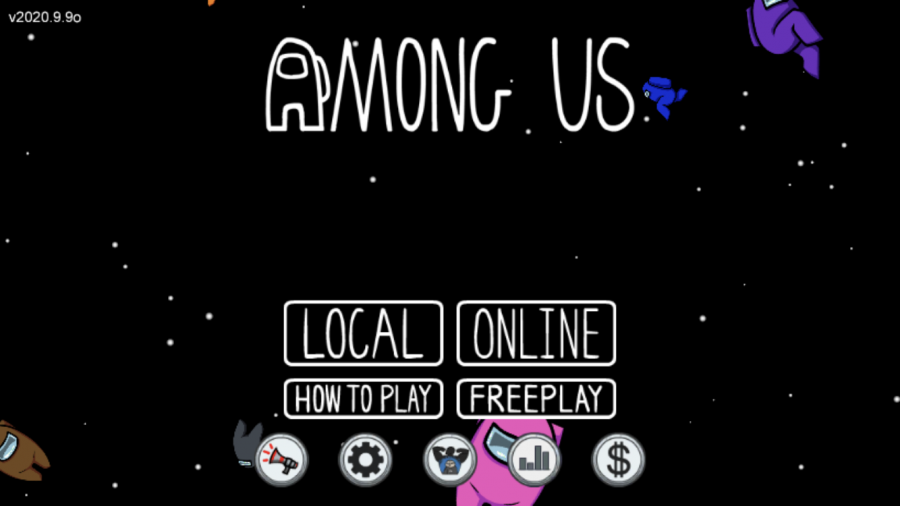 (Photo Credit: Lauren C. 24’, The home screen of the game, with floating astronauts)
