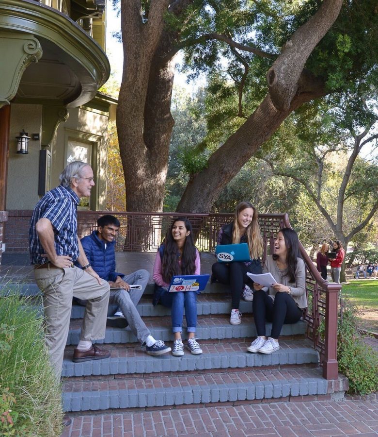 Feldmeth teaching a Contemporary Ethical Issues class in 2019. Sometimes in his Ethics classes, students will ask Feldmeth about his personal viewpoint.