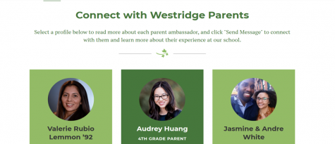 Some of Westridge’s parent ambassadors with whom prospective families can connect.