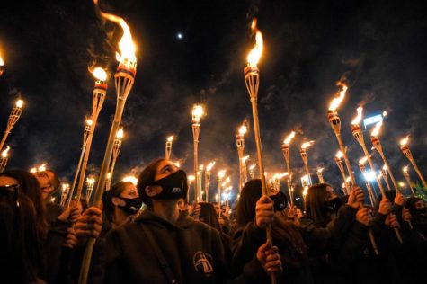 A torchlight march in Yerevan, the capital of Armenia, to mark the 106th anniversary of the Armenian Genocide.