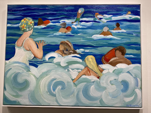 Acrylic on Canvas Painting of “Dive in” from “A Recurrent Retreat” Exhibit at the South Pasadena Arts Council Gallery 