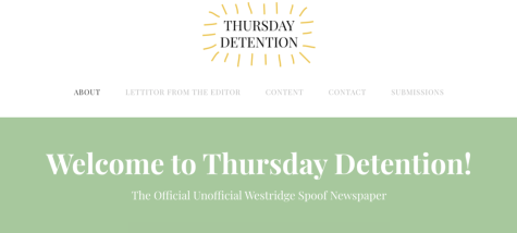Thursday Detention’s website home page.