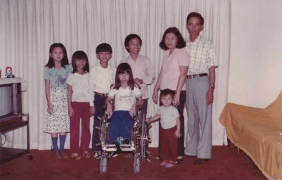 Dr. Ky with her family when they first immigrated (She is second from the left).