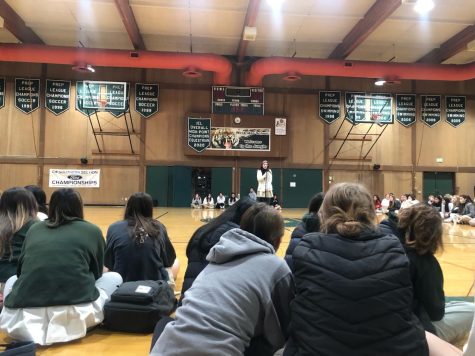 Upper School students sit together in the Hoffman Gymnasium to discuss the recent Monterey Park Shooting.
