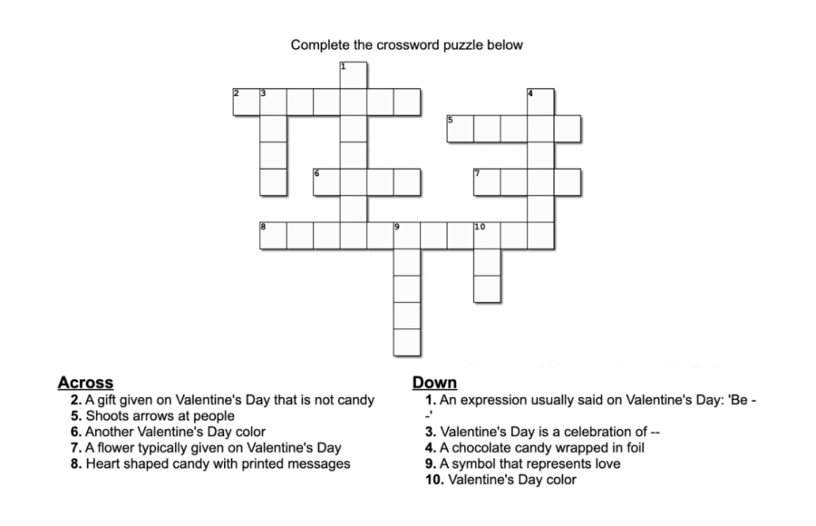 Valentine'S Day Crossword Puzzles - Page 57