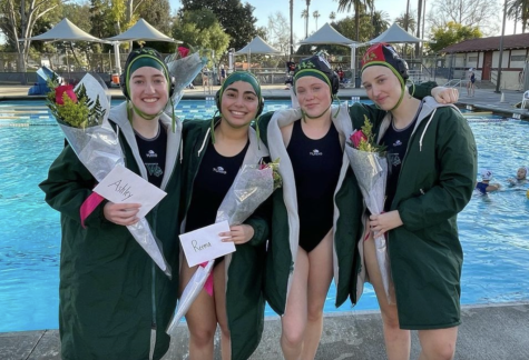 Westridge water polo celebrated their four departing seniors for their commitment to the team.