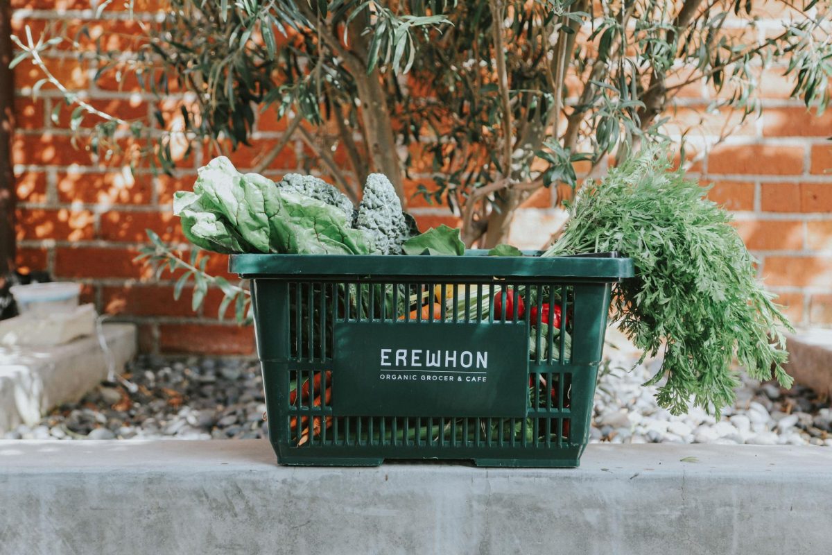 Basket of produce from Erewhon.