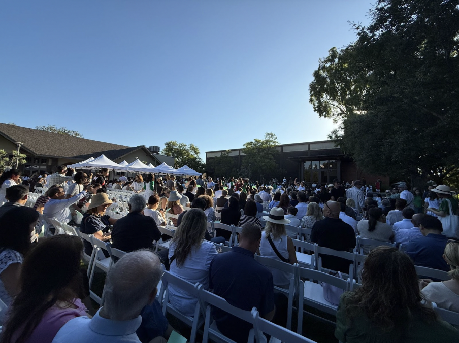 The Westridge community gathers on the Quad on Convocation morning.
