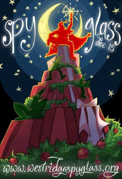 The December edition poster