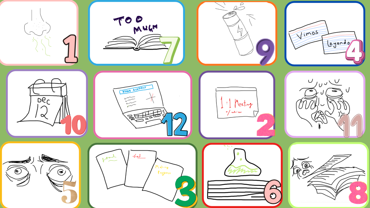  12 days of hard, tiring 10th-grade Christmas. 
