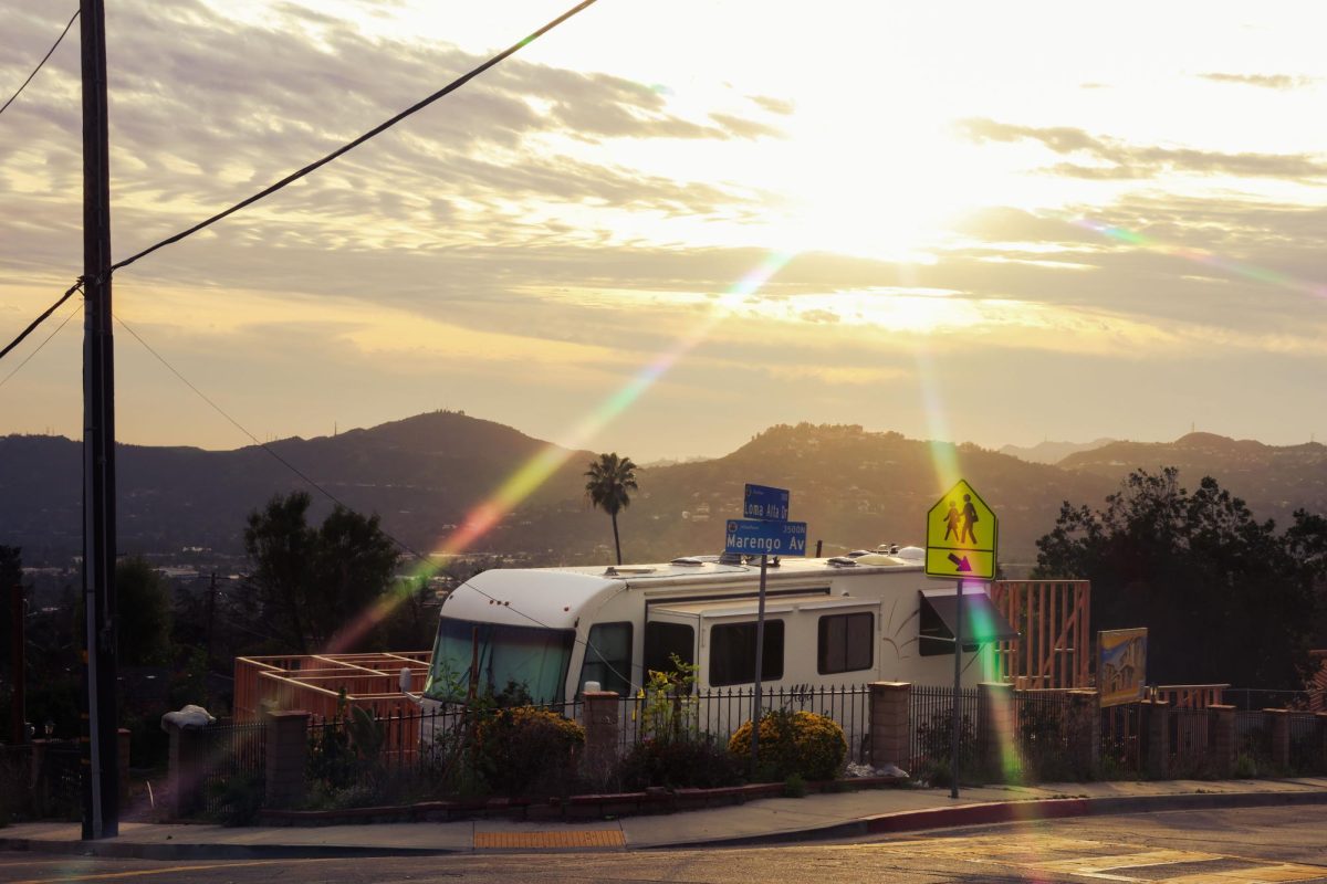 In the mountains of Altadena between Marengo Ave and Loma Alta Dr, residents can overlook the skyline where business and home rebuilds continue.