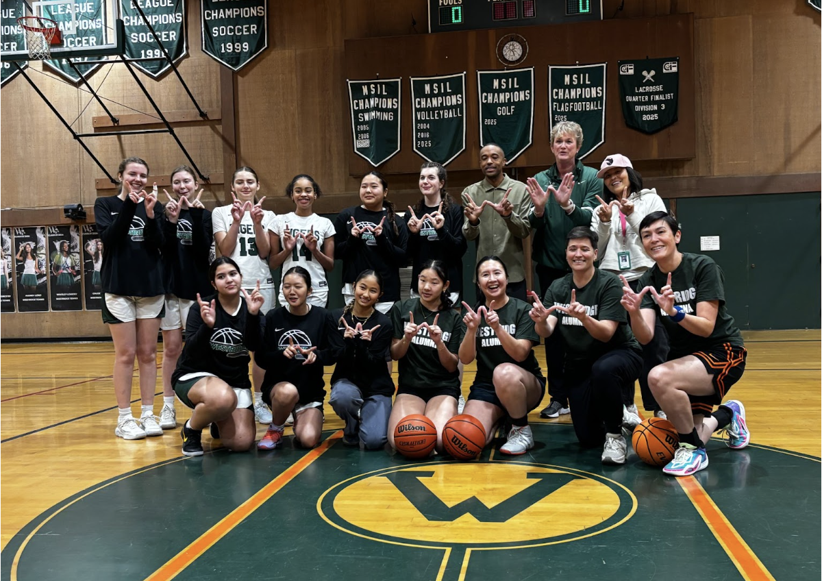 A night full of memories, connection, and three pointers—Westridge held an alumnae basketball game during Homecoming this past January, honoring alumnae who played basketball at Westridge. 