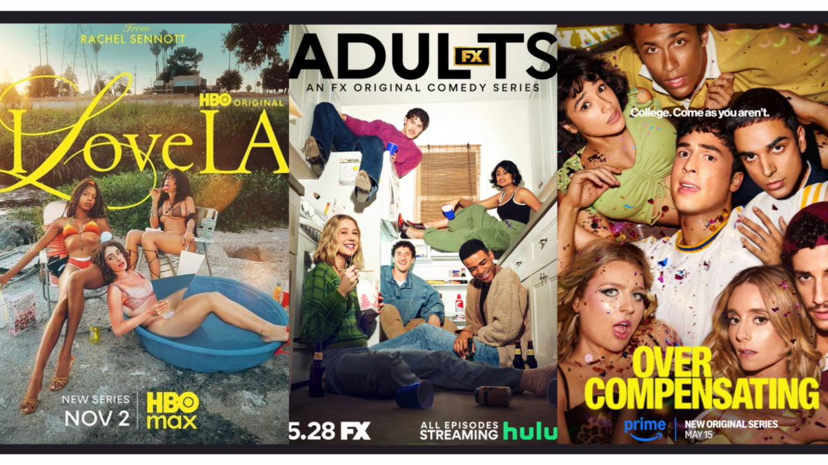 Quirky poster designs to match the energies of each show.