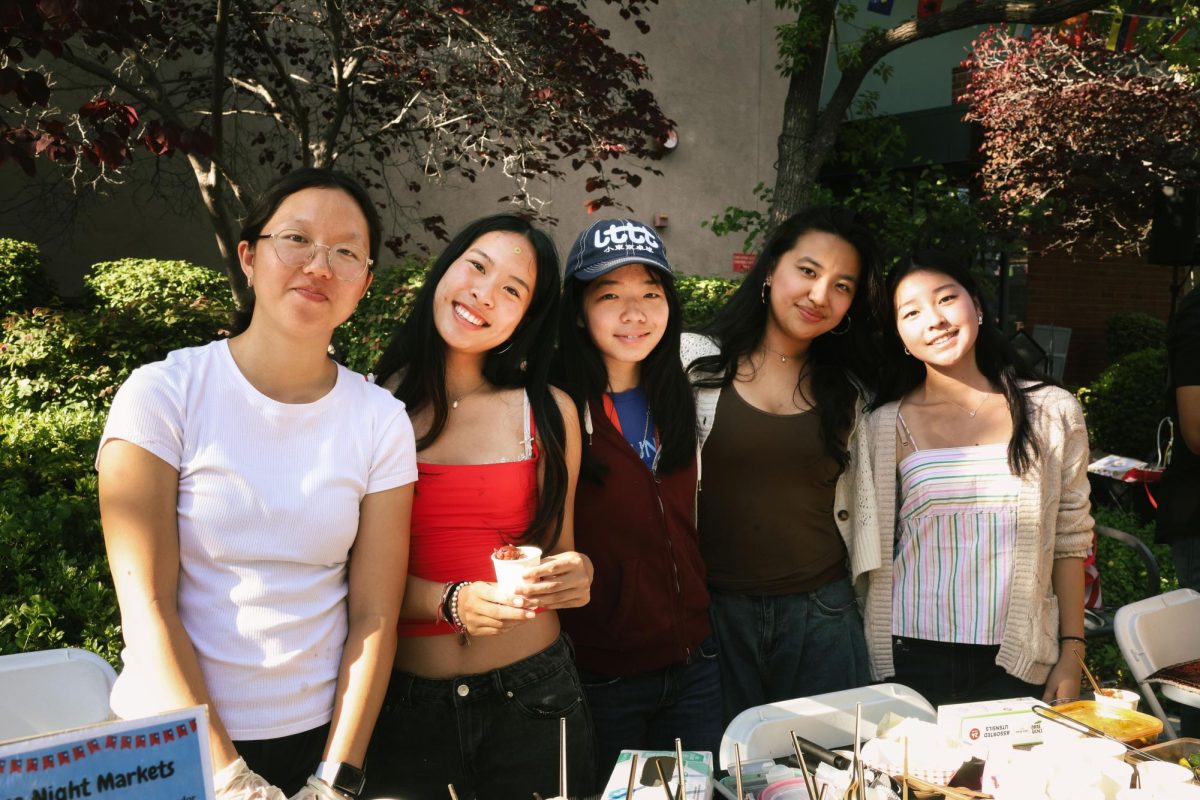 Members of Taiwanese Affinity and I at our booth. Most of our 25 person affinity stopped by to help out throughout the night.