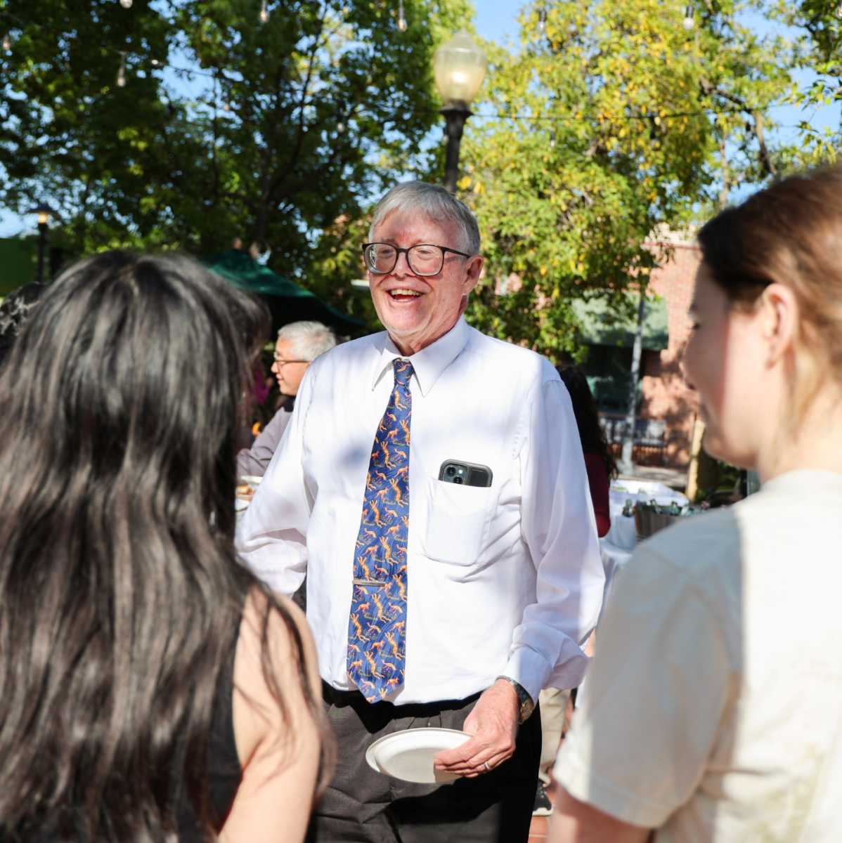 The Westridge community celebrates Mr. Wood's retirement.
